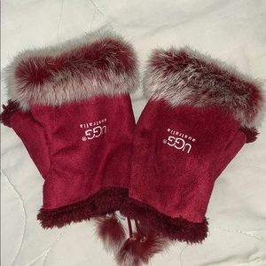 UGG Fingerless Gloves - Faux Fur